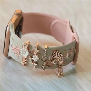NEW Engraved Apple Watch Band with Charms